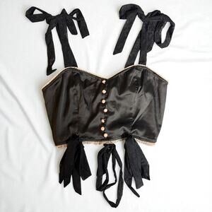 Pretty Damage Lace-Up NWT Corset Top